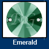 Swarovski 3200 Rivoli Sew On Emerald